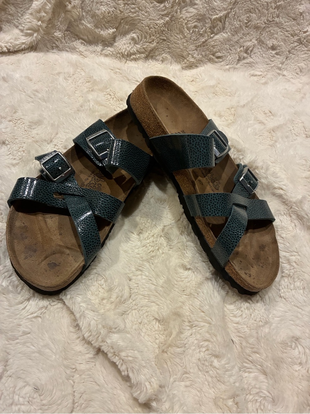 Birkenstock Franca sandals in green size 8.5